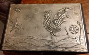 2015 02 04 Tangles on Pewter and a Rooster Stencil12